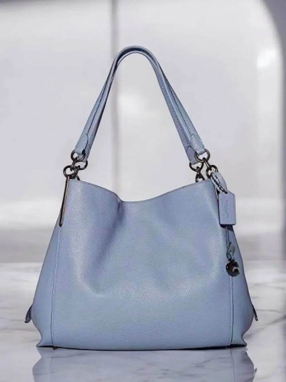Coach 73545 Dalton 31 Leather Shoulder Bag